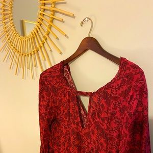 Burgundy Fall dress
